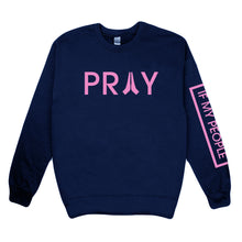Load image into Gallery viewer, If My People Logo Crewneck - Navy/Pink