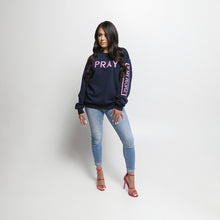 Load image into Gallery viewer, If My People Logo Crewneck - Navy/Pink